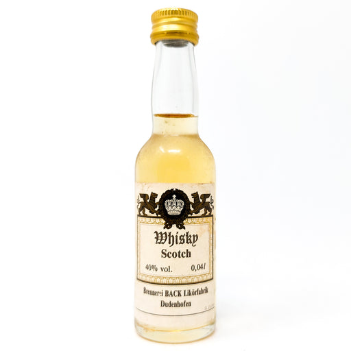 Brennerei Back Blended Scotch Whisky, Miniature, 4cl, 40% ABV (7004659220543)