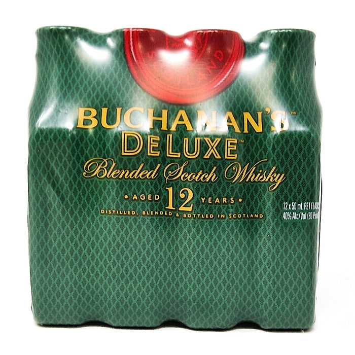 Buchanan's 12 Year Old De Luxe Scotch Whisky, Miniature, 12x5cl, 40% ABV - Old and Rare Whisky (6937468534847)