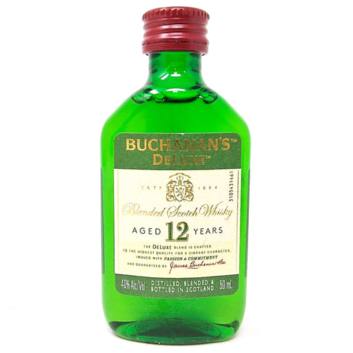 Buchanan's 12 Year Old De Luxe Scotch Whisky, Miniature, 5cl, 40% ABV - Old and Rare Whisky (6937467486271)