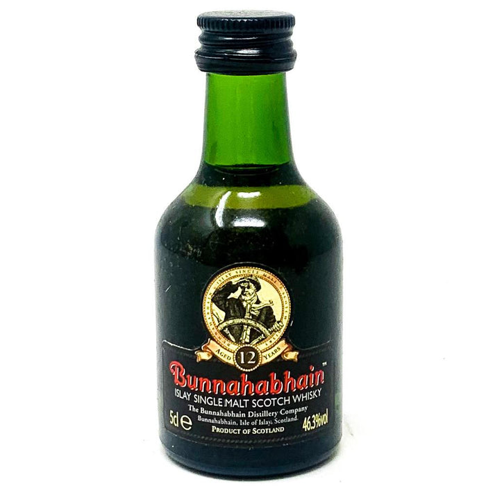 Bunnahabhain 12 Year Old Single Malt Scotch Whisky, Miniature, 5cl, 46.3% ABV - Old and Rare Whisky (4957368680511)