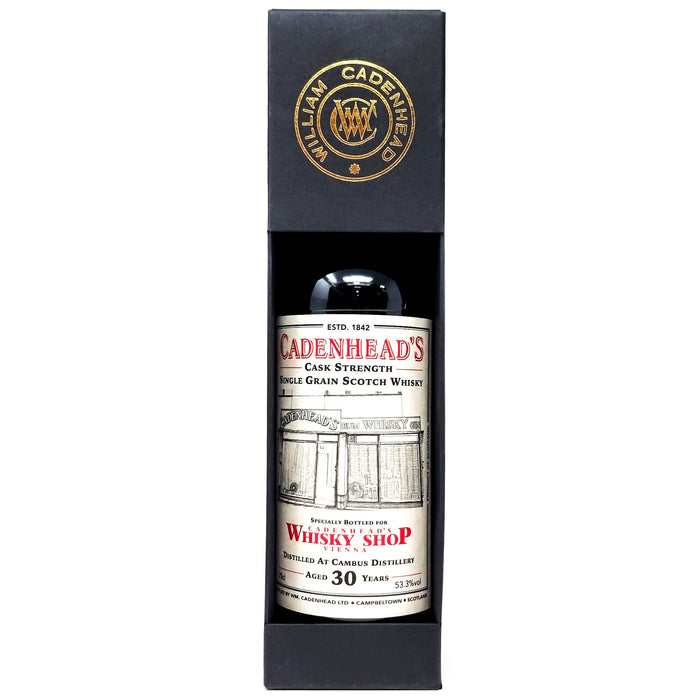 Cambus 30 Year Old Cadenhead Single Grain Scotch Whisky 70cl, 53.5% ABV - Old and Rare Whisky (6901057847359)