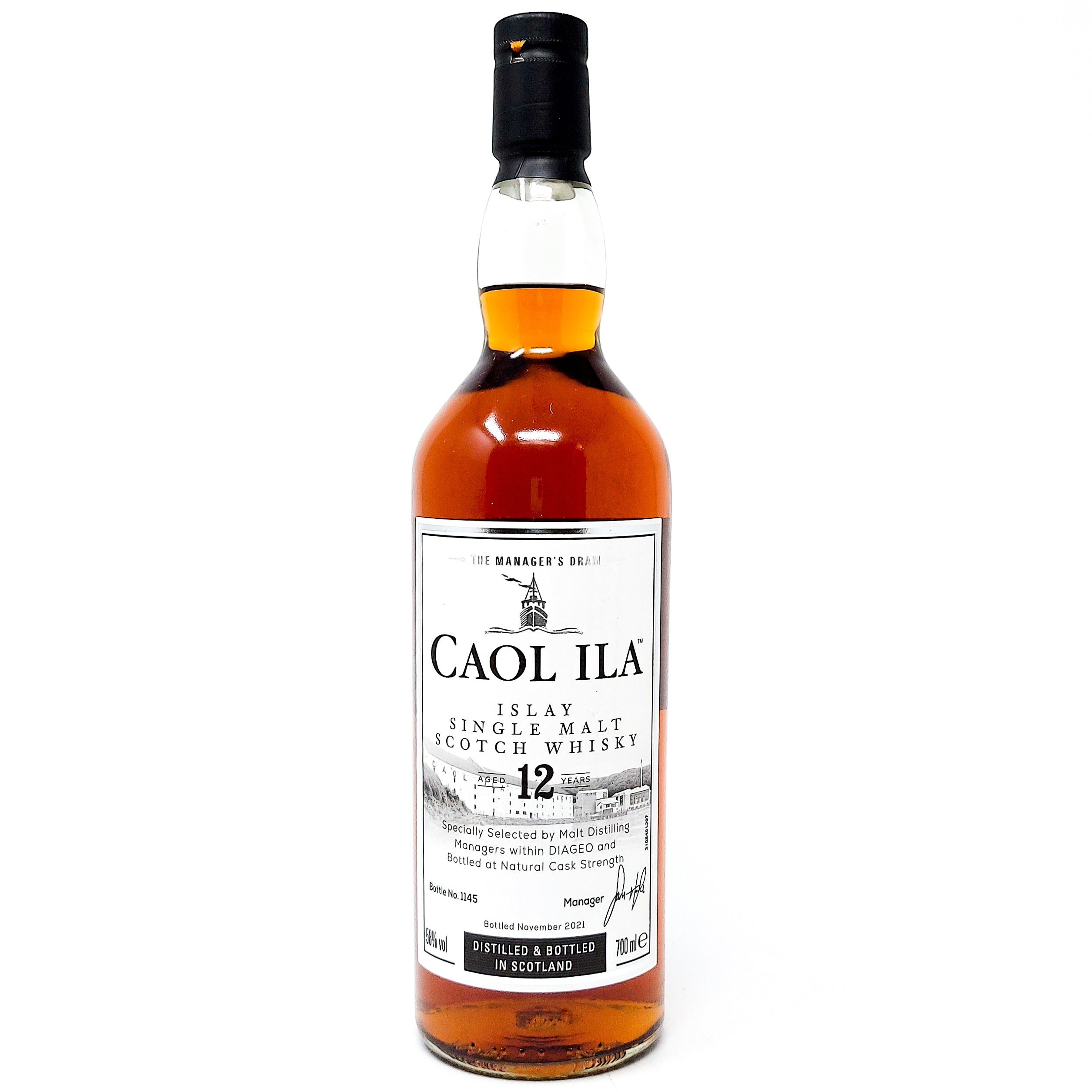 Caol Ila 12 Yr Manager's Dram | 70cl, 58% ABV