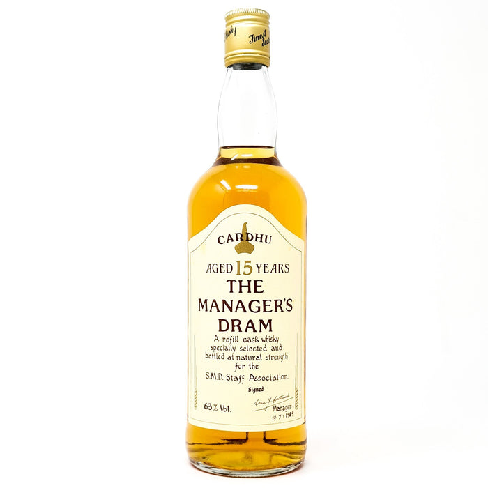Cardhu 15 Year Old The Manager's Dram Whisky, 70cl, 63% ABV - Old and Rare Whisky (4362232299583)