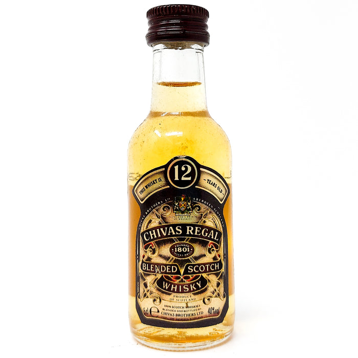Chivas Regal 12 Year Old Blended Scotch Whisky, Miniature, 5cl, 40%ABV