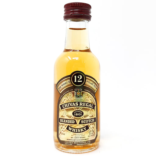 Chivas Regal 12 Year Old Blended Scotch Whisky, Miniature, 5cl, 43% ABV (7007375196223)