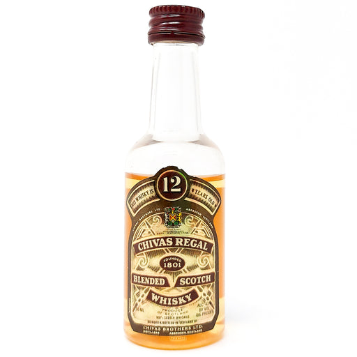 Chivas Regal 12 Year Old Blended Scotch Whisky, Miniature, 5cl, 43% ABV (7007376080959)
