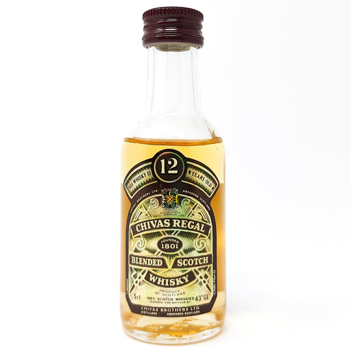 Chivas Regal 12 Year Old Blended Scotch Whisky, Miniature, 5cl, 43% ABV (7007376703551)