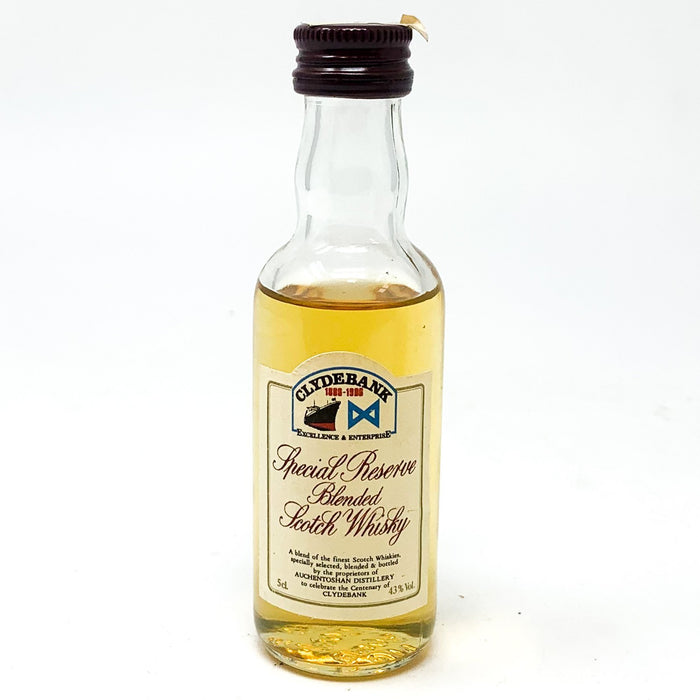 Clydebank Blended Scotch Whisky, Miniature, 5cl, 43% ABV - Old and Rare Whisky (6666212769855)