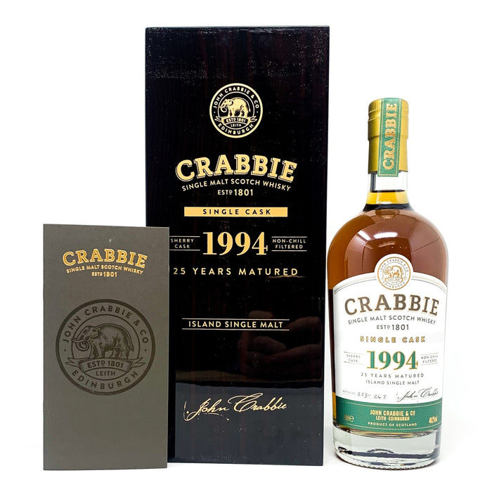 Crabbie 1994 Single Malt Scotch Whisky, 70cl, 46.2% ABV - Old and Rare Whisky (4836120592447)
