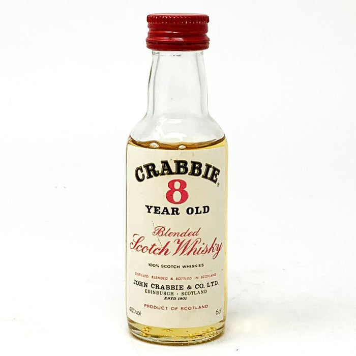 Crabbie 8 Year Old Blended Scotch Whisky, Miniature, 5cl, 40% ABV - Old and Rare Whisky (4914794299455)