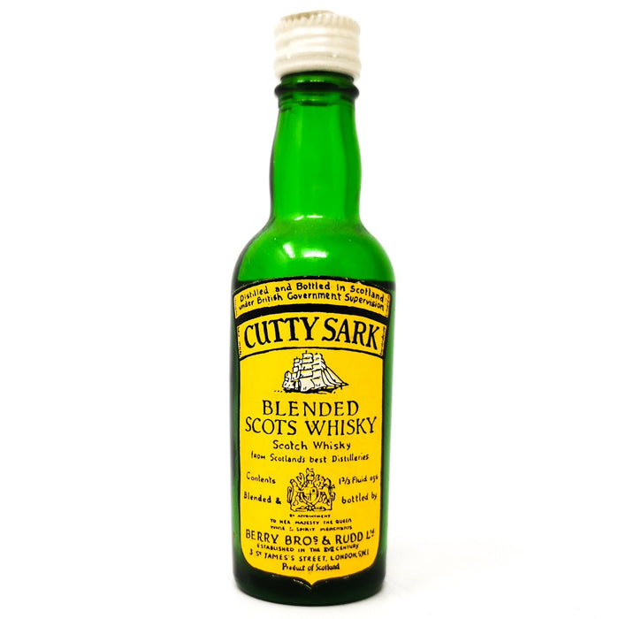 Cutty Sark Blended Scots Whisky, Miniature, 1 2/3 fl oz, 40% ABV - Old and Rare Whisky (6788088201279)