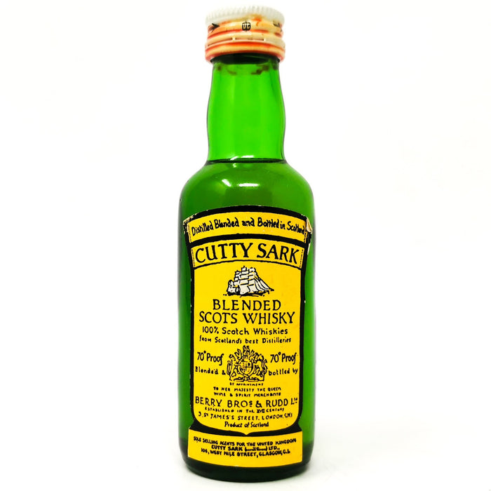 Cutty Sark Blended Scots Whisky, Miniature, 5cl, 70 Proof - Old and Rare Whisky (6788090003519)