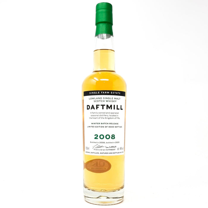 Daftmill 2008 Winter Release Lowland Single Malt Whisky 70cl, 46% ABV - Old and Rare Whisky (6851681910847)