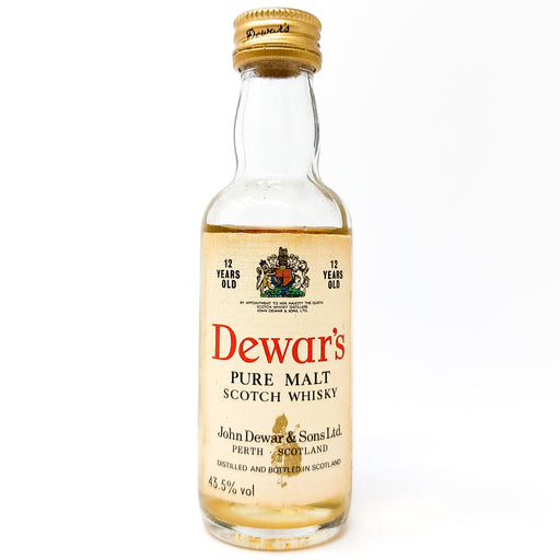 Dewar's 12 Year Old Pure Malt Blended Scotch Whisky, Miniature, 5cl, 43.5% ABV (7007448006719)