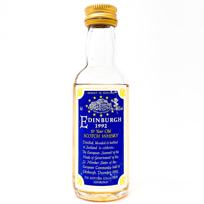 Edinburgh European Summit 1992 Scotch Whisky, Miniature, 5cl, 46% ABV (7007458000959)