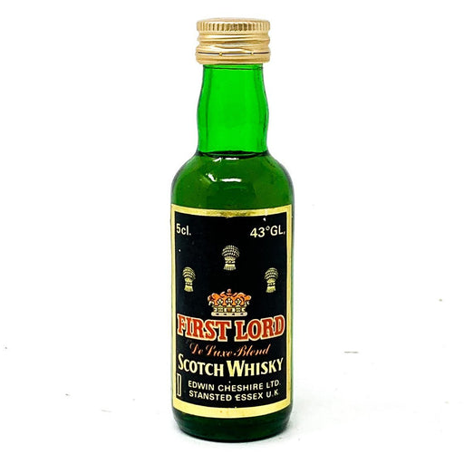 First Lord De Luxe Blend Scotch Whisky, Miniature, 5cl, 43% ABV - Old and Rare Whisky (4932666392639)