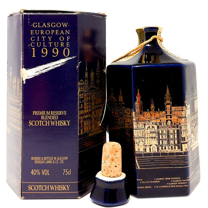 Glasgow European City of Culture 1990 Blended Scotch Whisky, 75cl, 40% ABV