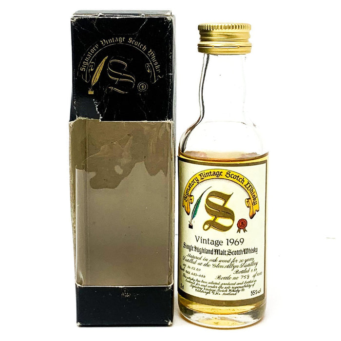 Glen Albyn 1969 20 Year Old Signatory Vintage Scotch Whisky, Miniature, 5cl, 55% ABV - Old and Rare Whisky (4926942019647)