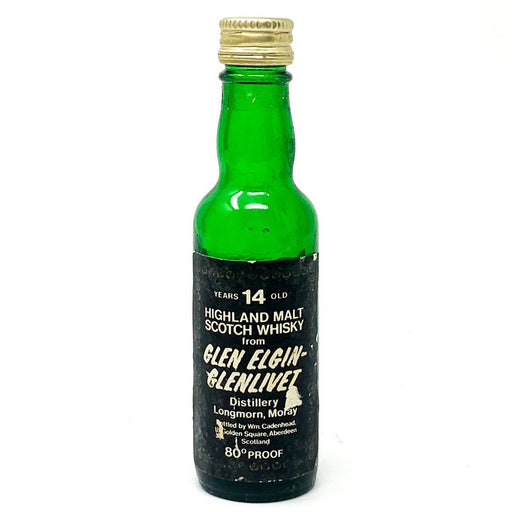 Glen Elgin - Glenlivet 14 Year Old Scotch Whisky, Miniature, 5cl, 45% ABV - Old and Rare Whisky (4958517854271)