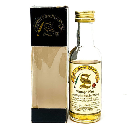 Glen Keith 1967 22 Year Old Signatory Vintage Scotch Whisky, Miniature, 5cl, 46% ABV - Old and Rare Whisky (4926843617343)