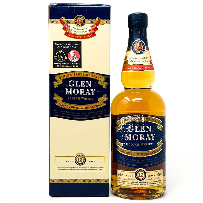 Glen Moray 12 Year Old Scotch Whisky WG, 70cl, 40% ABV - Old and Rare Whisky (575781011486)