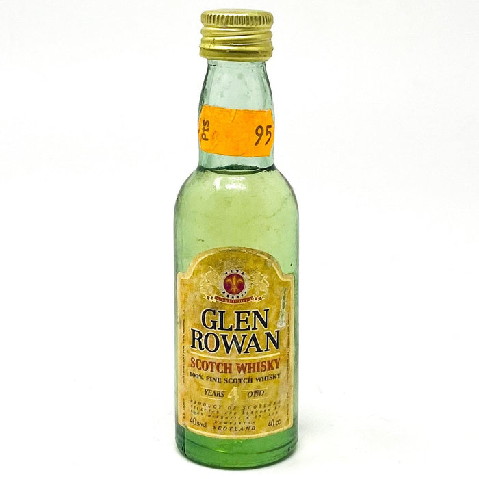 Glen Rowan 4 Year Old Scotch Whisky, Miniature, 4cl, 40% ABV - Old and Rare Whisky (4924218769471)