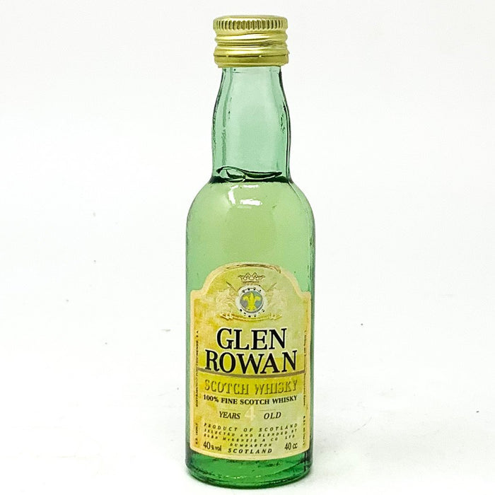 Glen Rowan 4 Year Old Scotch Whisky, Miniature, 4cl, 40% ABV - Old and Rare Whisky (4924218769471)
