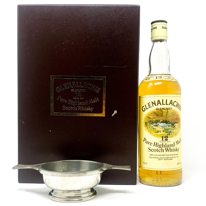 Glenallachie 12 Year Old 1970 Quaich Gift Set Whisky, 75cl, 43% ABV - Old and Rare Whisky (4455082950719)
