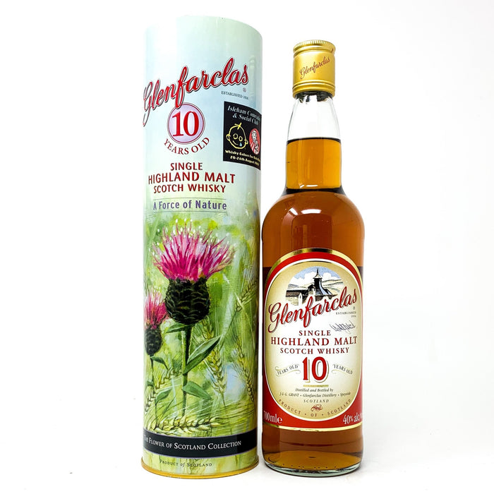 Glenfarclas 10 Year Old The Flower of Scotland Collection "A Force of Nature" Scotch Whisky WG, 70cl, 40% ABVABV - Old and Rare Whisky (1934277902399)