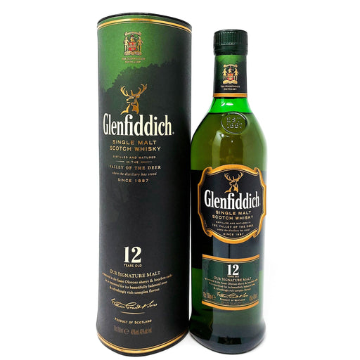 Glenfiddich 12 Year Old Scotch Whisky, 70cl, 40% ABV - Old and Rare Whisky (6936552964159)