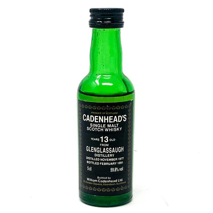 Glenglassaugh Cadenheads 13 Year Old Scotch Whisky, Miniature, 5cl, 59.8% ABV - Old and Rare Whisky (4954412548159)