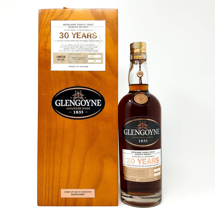 Glengoyne 30 Year Old 2017 Release Single Malt Scotch Whisky, 70cl, 46.8% ABV. - Old and Rare Whisky (1577844015167)