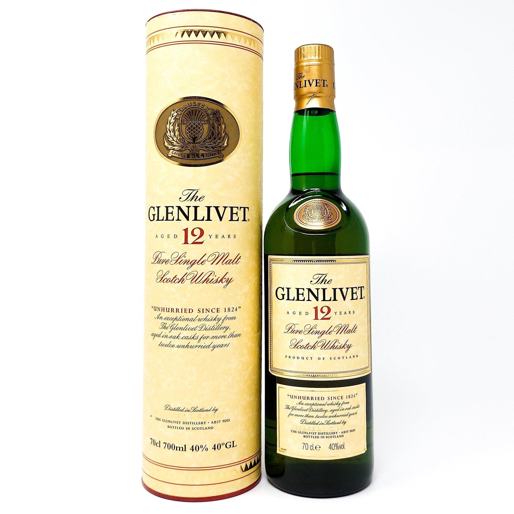 Glenlivet 12 Year Old Scotch Whisky 70cl - Discontinued Rarity