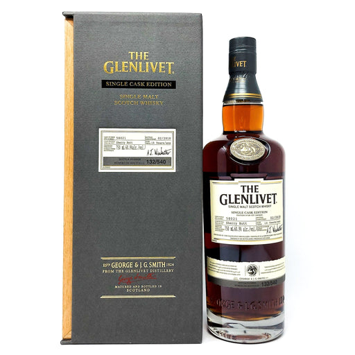 Glenlivet 14 Year Old Single Cask #58021 Single Malt Scotch Whisky, 75cl, 60.9% ABV - Old and Rare Whisky (6979689578559)