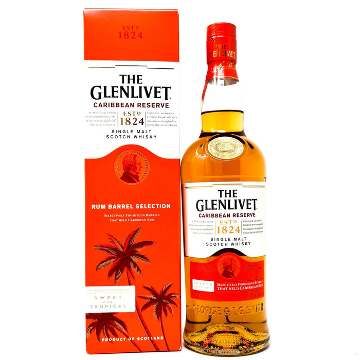 Glenlivet Caribbean Reserve Rum Barrel Selection Scotch Whisky, 70cl, 40% ABV - Old and Rare Whisky (4877092290623)