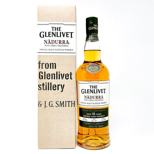 Glenlivet Nadurra 16 Year Old Cask Strength Single Malt Scotch Whisky, 70cl, 55.3% ABV - Old and Rare Whisky (6887625228351)