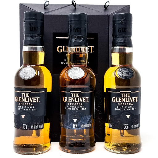 Glenlivet Spectra Single Malt Scotch Whisky 3x20cl, 40% ABV - Old and Rare Whisky (6802433343551)