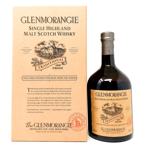 Glenmorangie Traditional 100° Proof Single Malt Scotch Whisky, 1L, 57.2% ABV (551778025502)