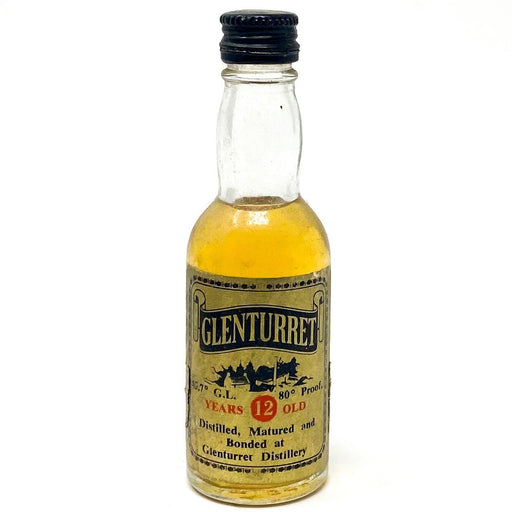 Glenturret 12 Year Old Single Highland Scotch Whisky, Miniature, 5cl, 45.7% ABV - Old and Rare Whisky (6905324306495)