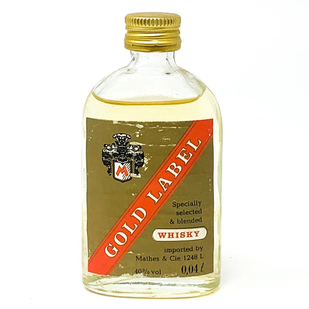 Exclusive Gold Label Mini Whisky - 4cl, 40% ABV