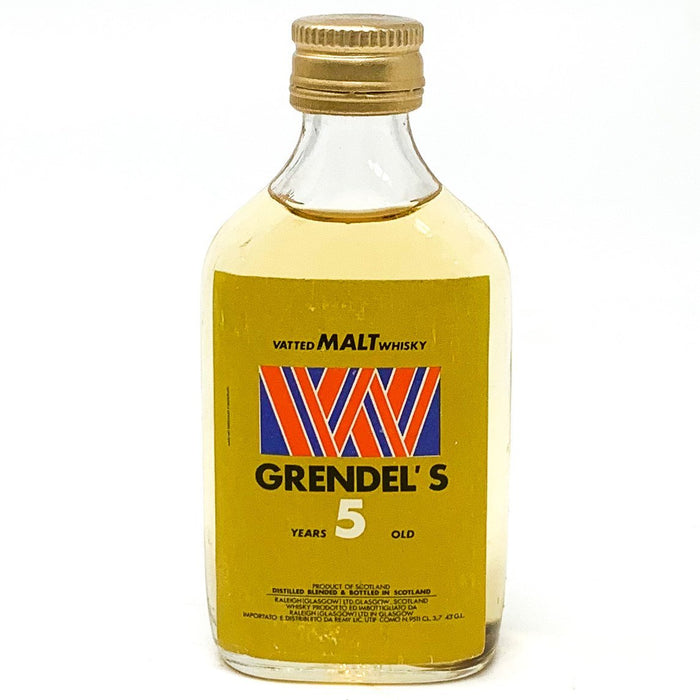 Grendel's 5 Year Old Malt Whisky, Miniature, 5cl, 43% ABV - Old and Rare Whisky (6656505577535)