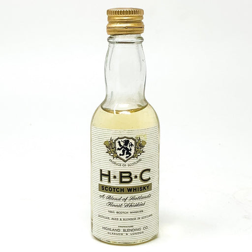 H.B.C Scotch Whisky, Miniature, 5cl, 40% ABV - Old and Rare Whisky (4939903205439)