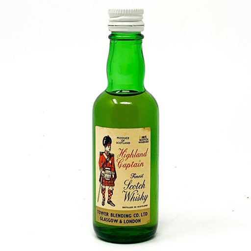 Highland Captain Finest Scotch Whisky, Miniature, 5cl, 40% ABV - Old and Rare Whisky (4924204056639)