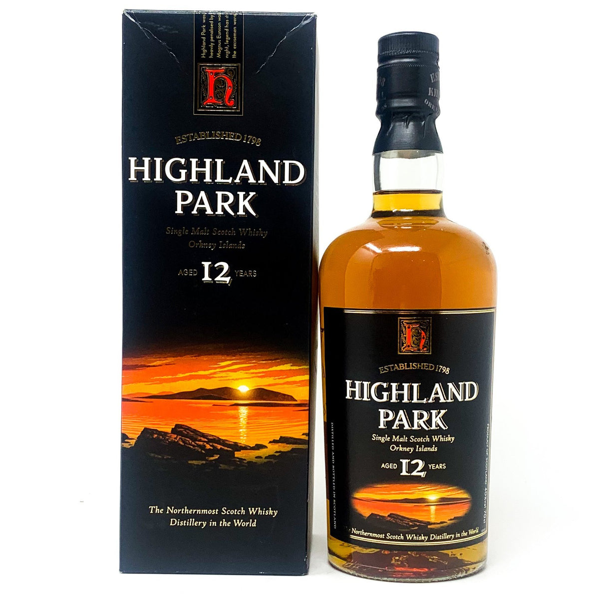 Highland Park 12 Year Old Dumpy Bottle Single Malt Scotch Whisky, 70cl —  Old and Rare Whisky