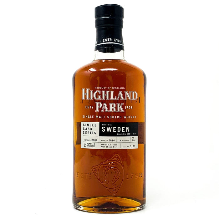 Highland Park 2002 Sweden Single Malt Scotch Whisky, 70cl, 59.7% ABV - Old and Rare Whisky (4840339210303)