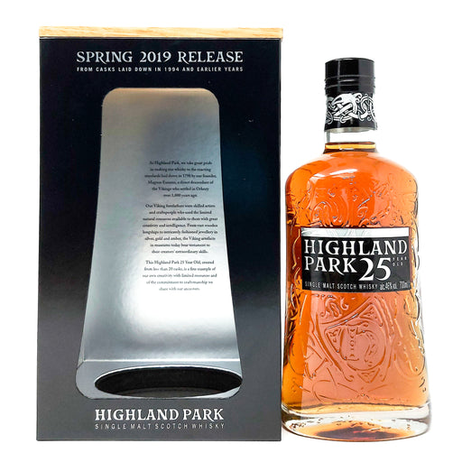 Highland Park 25 Year Old Spring 2019 Release Single Malt Scotch Whisky, 70cl, 46% ABV (7088726933567)