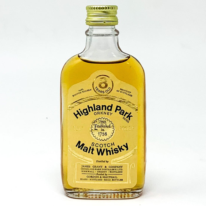 Highland Park 8 Year Old Scotch Whisky, Miniature, 5cl, 40% ABV - Old and Rare Whisky (6625713979455)