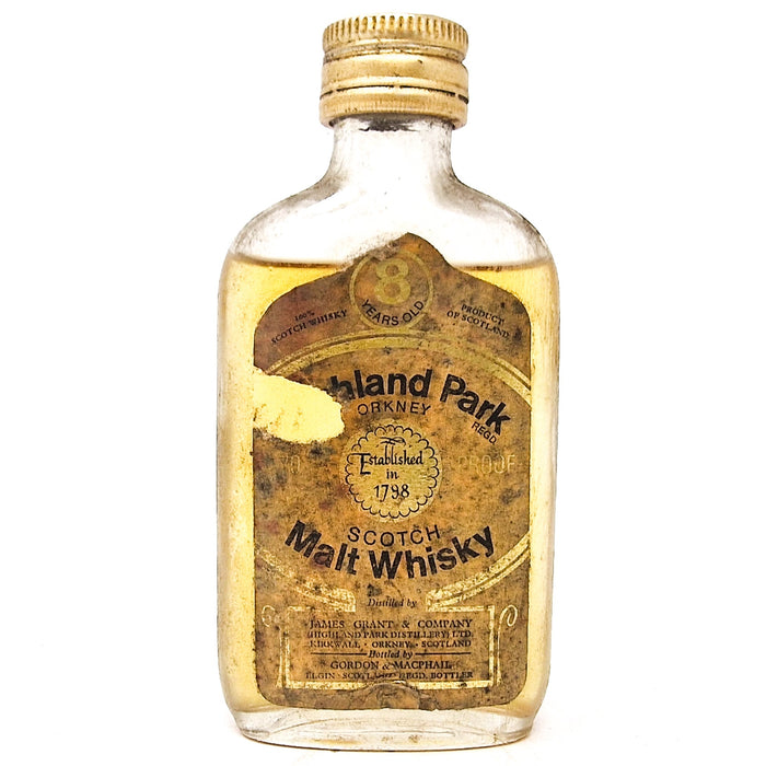 Highland Park 8 Year Old Scotch Whisky, Miniature, 5cl, 40% ABV - Old and Rare Whisky (6903838965823)