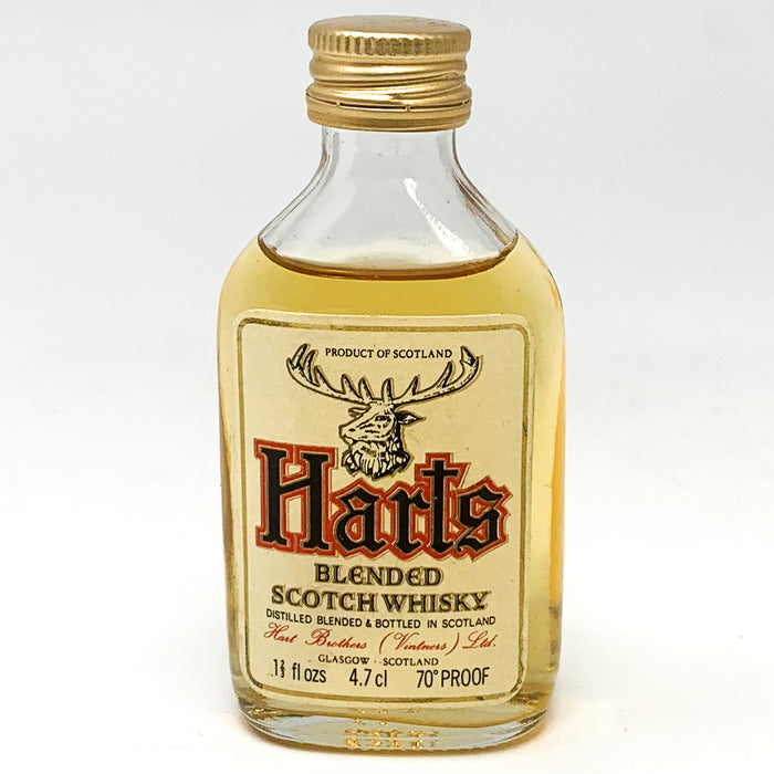 Harts Blended Scotch Whisky, Miniature, 4.7cl, 40% ABV (4934820266047)