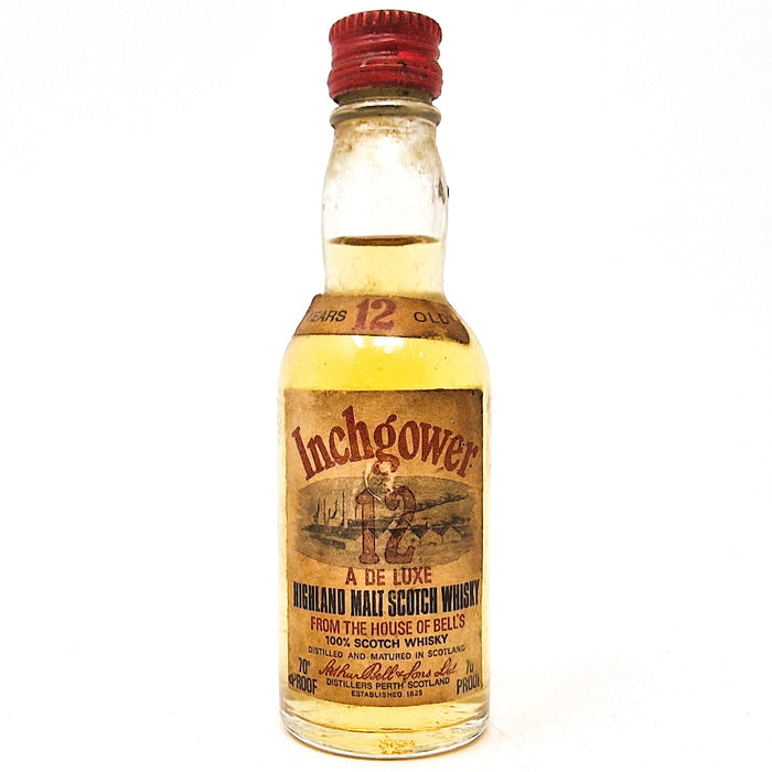 Inchgower 12 Year Old De Luxe Highland Malt Scotch Whisky, Miniature, 5cl, 70 Proof - Old and Rare Whisky (6903888216127)